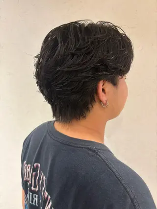 パーマ メンズ 室塚 志穏のヘアスタイル