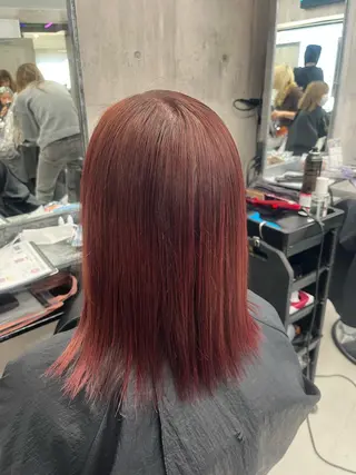 セミロング カラー メンズ ☁️かずき☁️寒色 原色.デザイン特化のヘアスタイル