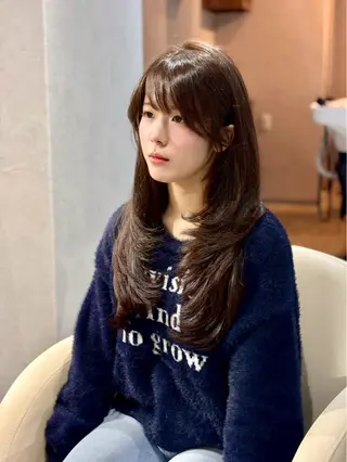 ロング カラー Maison Annex【心斎橋/レイヤーカット/ブリーチなしダブルカラー/髪質改善カラー】所属・レイヤーカット/ 心斎橋 MACOのヘアスタイル