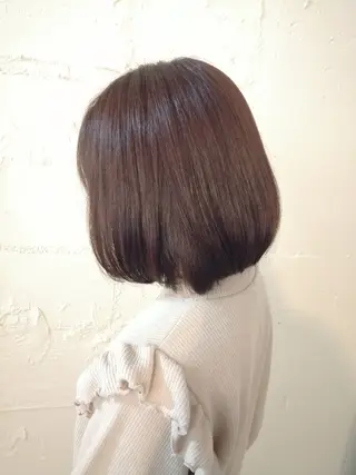 ミディアム カラー 福永 ちひろのヘアスタイル