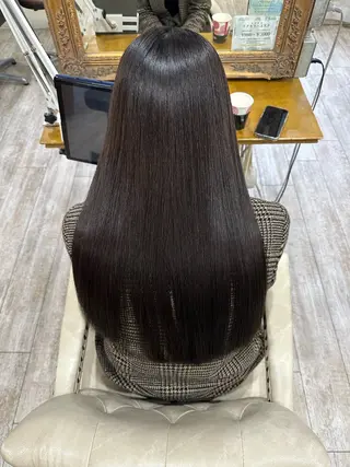 ロング 髪質改善/縮毛矯正/ 艶髪/根本和也のヘアスタイル