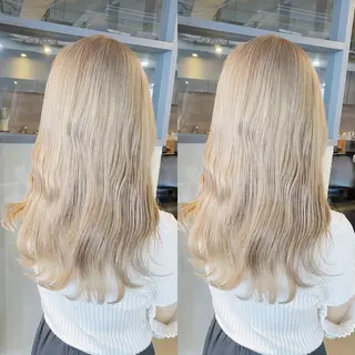 セミロング カラー yori SAPPORO所属・yoriダブルカラー 代表すがわらのヘアスタイル