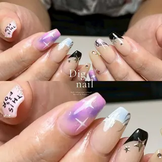 ネイル 0203ムニムサン 💙Harukaのネイルデザイン