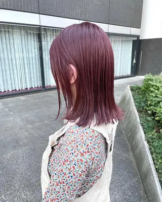 ミディアム カラー パーマ ヘアアレンジ メンズ キッズ ネイル マツエク・マツパ アイブロウ tatsumi/ボブ ウルフ/レイヤーのヘアスタイル