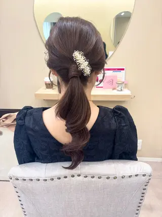 ロング え りのヘアスタイル