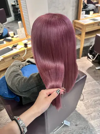 セミロング ブリーチ/アレンジ/ 19歳/新宿/アリルのヘアスタイル