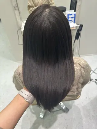 セミロング パーマ 韓国レイヤー✨ yasuko銀座のヘアスタイル