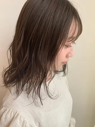 ミディアム ANY／SUE 千葉パーマのヘアスタイル