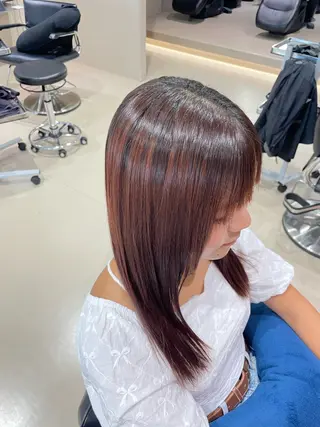 セミロング けいせい/横浜/ カラー、パーマ、縮毛のヘアスタイル