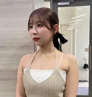 ロング カラー ナツミ/透明感カラー /酸性ストレートのヘアスタイル