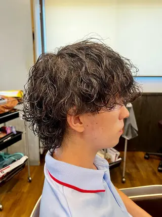 パーマ メンズ アグヘアーシータ所属・🤩メンズカット/ パーマ山本🤩のヘアスタイル