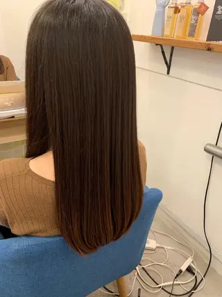 ロング カラー 【髪質改善】【美髪】 【ツヤ髪】ほしのちりのヘアスタイル