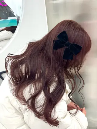 ロング ❤︎ワンホンガーリー なハイトーンヘア❤︎のヘアスタイル