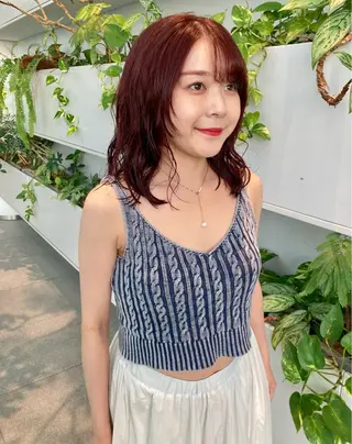 セミロング カラー パーマ Utata  literie所属・🌷小野田 睦🌷のヘアスタイル