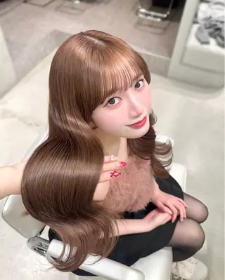 ロング 𝑀𝐼𝐾𝑈🤍 SALOWIN銀座のヘアスタイル