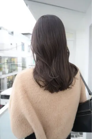 セミロング カラー 日南乃/柔らか ブラウンカラーのヘアスタイル