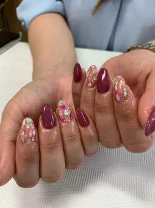 ネイル rukianail 新里のネイルデザイン