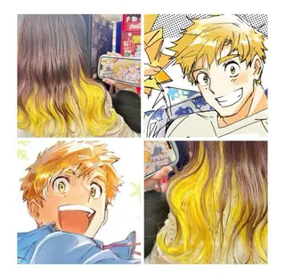 ミディアム GARU-ガル-所属・TSUNO🦖 派手髪/オタク美容師のヘアスタイル