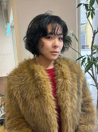 ミディアム パーマ Masena所属・💎韓国風レイヤー /ボブ💎Namiのヘアスタイル