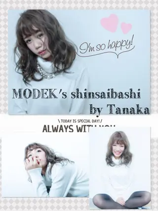 ミディアム lafith hair dope所属・[外国人風カラー] 店長 田中健太のヘアスタイル