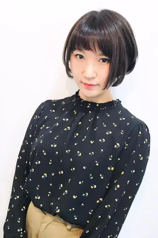 ショート カラー Repos SENDAI所属・⭐️バッサリカット モデル募集⭐️佐野のヘアスタイル