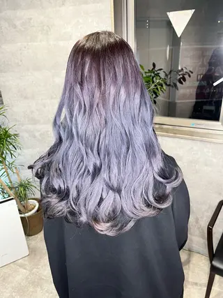 ロング カラー ダブルカラー 新宿のヘアスタイル