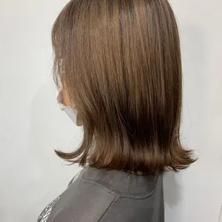 ミディアム HARUKA韓国ヘア /Luana梅田のヘアスタイル