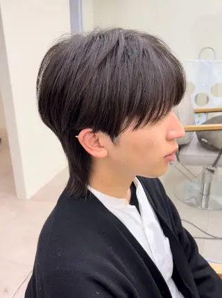 メンズ メンズ レイヤー ウルフ 弓木啓輔のヘアスタイル
