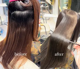 ロング カラー パーマ SALOWIN所属・ブリーチ 縮毛矯正/ 艶髪/COCONAのヘアスタイル