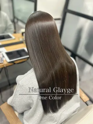 ミディアム カラー パーマ 二ヶ月綺麗が続く デザイン/星野六三四のヘアスタイル