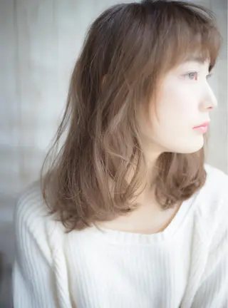 ロング カラー パーマ ツイスパ・波巻き 🩵片平和香奈のヘアスタイル