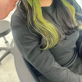 セミロング カラー 韓国スタイル🇰🇷 トレンドレイヤー🪡のヘアスタイル