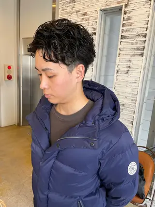 ショート パーマ メンズ メンズカット/パーマ 特化motooのヘアスタイル