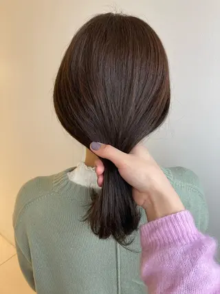 ミディアム カラー nono/パーマ /顔まわりカット🐈のヘアスタイル