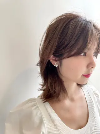 ミディアム ♡大人カワイイ hair♡徳井はやとのヘアスタイル