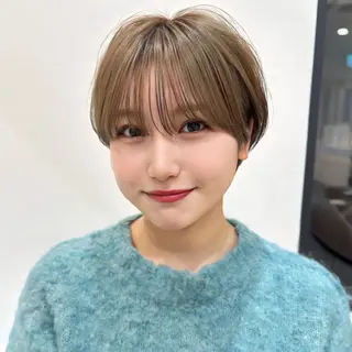 ショート 🎀大川 錬🎀 ブリーチなしWカラーのヘアスタイル