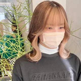 ミディアム カラー カラー系/カット特化 🟠オオタキマサシのヘアスタイル