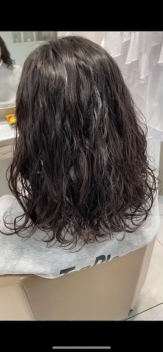 パーマ Hair salon　Sui所属・ハッシュカット 暖色カラー/伊藤菜月のヘアスタイル