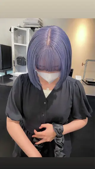 ミディアム カラー パーマ ヘアアレンジ メンズ キッズ ネイル マツエク・マツパ アイブロウ 艶ハイトーン/ヘア アレンジAYAKAのヘアスタイル