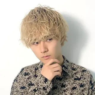 カラー メンズ 柏メンズカットパーマ NO.1タイチのヘアスタイル