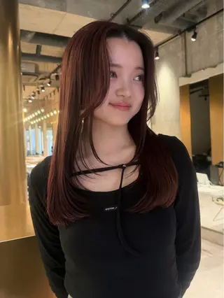 セミロング カラー aika_ モードボブ‪☆のヘアスタイル