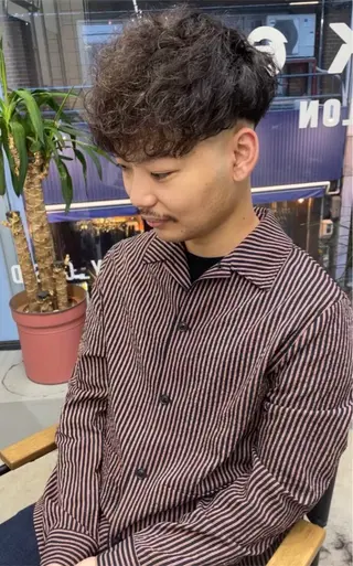 ショート パーマ メンズ メンズ専門サロン wokeのヘアスタイル