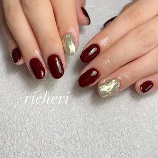ミディアム ネイル richeri beautyのネイルデザイン