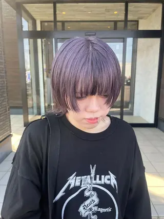 メンズ ミディアム シャドールーツ earth　深川愛実のヘアスタイル