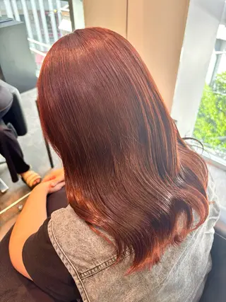 ロング カラー ブリーチなし ダブルカラー/ゆなのヘアスタイル