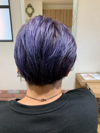 ショート カラー メンズ 髪質改善&Spa fee南越谷2号店所属・髪質改善/南越谷/ 山岸彩夏のヘアスタイル