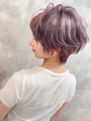 ショート カラー 骨格整形カット/ ショート✂️堀夢哉のヘアスタイル