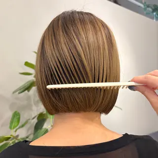 ショート 暖色/ボブ/吉岡美音 GIEN NU茶屋町のヘアスタイル