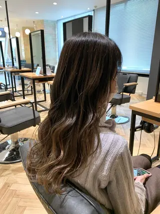 ロング カラー 【S.BROOM】 店長　西川徹のヘアスタイル