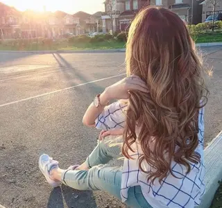 ミディアム カラー チビ編み込みエクステ シールEXどぅ〜すのヘアスタイル